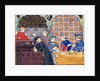 Avarice. A miniature with scenes of banking by Master of the Cocharelli Codex