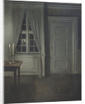 Interior with Two Candles by Vilhelm Hammershøi