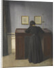 Ida Standing at a Desk by Vilhelm Hammershøi