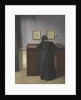 Ida Standing at a Desk by Vilhelm Hammershøi