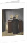 Ida Standing at a Desk by Vilhelm Hammershøi