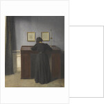 Ida Standing at a Desk by Vilhelm Hammershøi