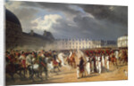 Invalid Handing a Petition to Napoleon at the Parade in the Court of the Tuileries Palace by Horace Vernet