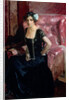 Clotilde in an Evening Dress by Joaquín Sorolla y Bastida