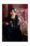 Clotilde in an Evening Dress by Joaquín Sorolla y Bastida