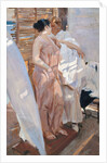 The Pink Robe. After the Bath by Joaquín Sorolla y Bastida