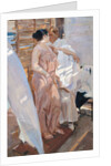 The Pink Robe. After the Bath by Joaquín Sorolla y Bastida