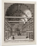 Interior of the Portuguese Synagogue in Amsterdam by Jan Veenhuysen