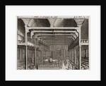 Interior of the Portuguese Synagogue in Amsterdam by Jan Veenhuysen