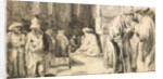 Jews in the Synagogue by Rembrandt van Rhijn