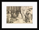 Jews in the Synagogue by Rembrandt van Rhijn