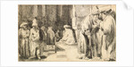 Jews in the Synagogue by Rembrandt van Rhijn