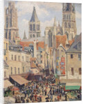 Rue de lÉpicerie, Rouen by Camille Pissarro
