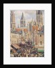 Rue de lÉpicerie, Rouen by Camille Pissarro