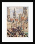 Rue de lÉpicerie, Rouen by Camille Pissarro