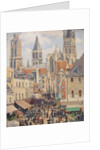 Rue de lÉpicerie, Rouen by Camille Pissarro
