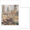 Rue de lÉpicerie, Rouen by Camille Pissarro
