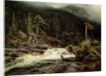 Waterfall in Telemark by August Cappelen