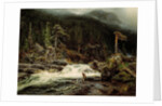 Waterfall in Telemark by August Cappelen