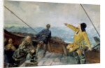 Leiv Eiriksson discovers America by Christian Krohg