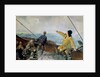 Leiv Eiriksson discovers America by Christian Krohg