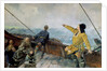 Leiv Eiriksson discovers America by Christian Krohg