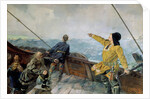 Leiv Eiriksson discovers America by Christian Krohg