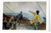 Leiv Eiriksson discovers America by Christian Krohg