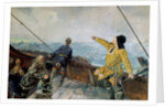 Leiv Eiriksson discovers America by Christian Krohg