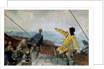 Leiv Eiriksson discovers America by Christian Krohg