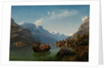 Bridal journey in Hardanger by Hans Gude