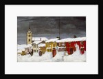 Street in Røros in Winter by Harald Sohlberg