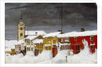 Street in Røros in Winter by Harald Sohlberg