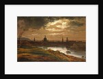 Dresden by Moonlight by Johan Christian Clausen Dahl