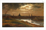 Dresden by Moonlight by Johan Christian Clausen Dahl