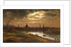 Dresden by Moonlight by Johan Christian Clausen Dahl