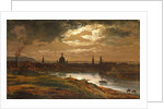 Dresden by Moonlight by Johan Christian Clausen Dahl