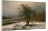 Oak Tree by the Elbe in Winter by Johan Christian Clausen Dahl