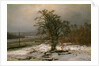 Oak Tree by the Elbe in Winter by Johan Christian Clausen Dahl