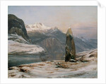 Winter at the Sognefjord by Johan Christian Clausen Dahl
