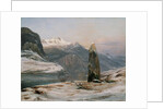 Winter at the Sognefjord by Johan Christian Clausen Dahl