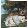 Young Ladies on the Bank of the Seine by Gustave Courbet