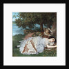 Young Ladies on the Bank of the Seine by Gustave Courbet