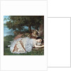 Young Ladies on the Bank of the Seine by Gustave Courbet