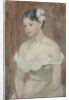 Girl with decollete (The Flower in Hair) by Berthe Morisot
