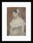 Girl with decollete (The Flower in Hair) by Berthe Morisot