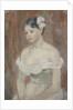 Girl with decollete (The Flower in Hair) by Berthe Morisot