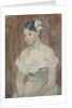 Girl with decollete (The Flower in Hair) by Berthe Morisot