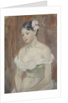 Girl with decollete (The Flower in Hair) by Berthe Morisot