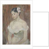 Girl with decollete (The Flower in Hair) by Berthe Morisot